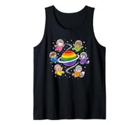 Animaux de l'espace Gay Rainbow Planet Pride Débardeur