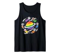 Animaux de l'espace Gay Rainbow Planet Pride Débardeur
