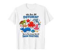 Animaux de l'océan École Enseignant Salle de Classe Inclusive Enfants Marine T-Shirt