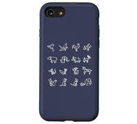 Animaux de l'origami Ensemble de Papier Japonais Coque pour iPhone SE (2020) / 7/8