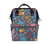 Animaux De Poulpe Sac à Langer Sac à Dos Grande Capacité Multifonction Sac à Couches pour Voyage Maman Femme Papa