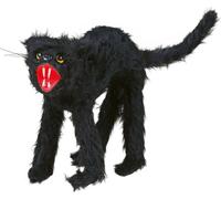 Animaux Décoration Halloween Chat noir effrayant Horreur Hantée Décoration, couleur : noir
