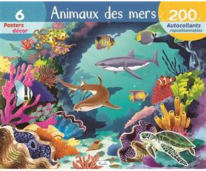 Animaux des mers - Autocollants - - Raffaella Cosco - Piccolia - Document jeunesse