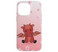 Animaux Doux du Dragon Rouge pour Les Fleurs De Cerisier Coque pour iPhone 14 Pro Max