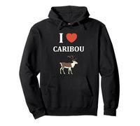 Animaux Drôle Petit caribous Simple i Love Caribou Sweat à Capuche