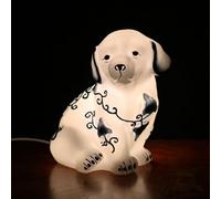 Animaux | Éclairage LED en résine blanche bleue,Sculptures lumineuses pour chiots de chambre à coucher, salon, table de chevet, bureau, couloir, entrée, anniversaire, vacances, femmes, hommes, etc
