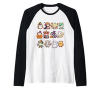 Animaux effrayants Monstres Fluffle dans Les Costumes d'halloween Manche Raglan