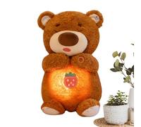 Animaux En Peluche Apaisants Pour - Oreillers De Couchage Ours Mignons Avec Son Et Lumière, Jouet En Peluche | Mouvement Rythmique De Respiration Pour Fille Garçons Anniversaire Saint-Valentin