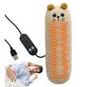Animaux en peluche chauffés, coussin thermique en peluche, coussin thermique multifonction pour chats, coussin thermique enfichable | Coussin thermique USB pour animaux avec minuterie pour voyage