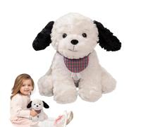 Animaux en Peluche Chiot | Jouets Mignons Avec Une Écharpe - Peluche douce style cartoon mignonne - Pour Canapé Anniversaire Étagère Maison Bureau Salon Enthousiastes Admirateurs Amis Filles Garçons