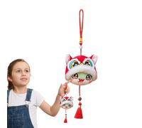 Animaux en peluche de serpent chinois, peluche de l'année du serpent | Danse Lion Chapeau Serpent Peluche Porte-clés Charme,Porte-clés mignon, mascotte, jouet en de Festival pour sac, sac à ma