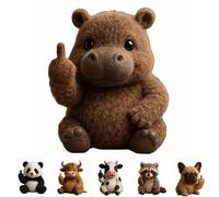 Animaux en Peluche Douces Doux drôles, Mignons de minuscules Rebelles en Peluche avec du sass et des câlins, des Ornements décoratifs de Bureau Humoristiques, Cadeau de décoration de Stress