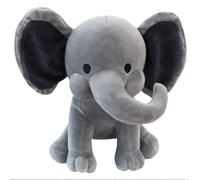 Animaux en Peluche éléphant - Jouets en Peluche Kawaii pour bébé, garçons, Filles Cadeaux en Peluche - Idéal pour Chambre d'enfant, décoration de Chambre, 25cm (Gris)