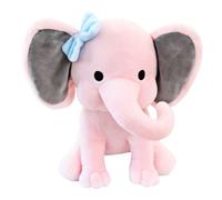 Animaux en Peluche éléphant - Jouets en Peluche Kawaii pour bébés, garçons et filles - Idéal pour la décoration de la chambre d'enfant, 25cm (Rose)
