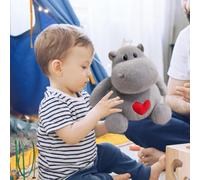 Animaux En Peluche - Hippopotame : Environ 35 Cm D'oreiller Décoratif Doux En Forme De Hippopotame, Coussin En Peluche Mignon, Ornement Animal Confortable | Remplisseur De Panier De Pâques D'an