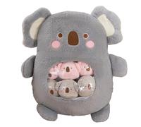 Animaux en Peluche Kawaii Peluche Dinosaure 1 Pièce 40 * 50cm Jouet Doux + 6 Pièce Mini Peluches Coussin Peluche Koala Cadeaux pour Filles GarçOns Jouet en Peluche Hug a Lumps