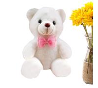 Animaux en peluche lumineux - Peluche douce de petite taille LED lumineuse | Ours de collection blanc illuminé avec un design lumineux, compagnon objet de collection décoratif, petit ours en pe