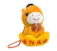 Animaux en peluche, pendentif fête du printemps, décoration animale, figurine du Nouvel An chinois, pour filles, enfants, sac à dos, vacances, sac d'anniversaire