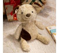 Animaux en Peluche rembourrés Doux Renard Singe Chat Chien Panda 30 cm Mignon Câlin Cadeau d'anniversaire pour Enfants Compagnon de câlin Loyal Brown Dog