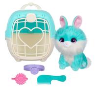 Scruffs de Compagnie ScruffaLuvs Bleu- Peluche mystère, 19 cm - Lave et découvre Un Chiot, Un Lapin ou Un Chaton - avec Caisse de Transport Deluxe de 22 cm