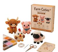 Animaux en Perles 3D, Lot de 4, Kit De Perles D’animaux Drôles, Accessoires De Décoration Pour Décorations De Bureau, Étagère, Cadeaux De Fête, Bureau, Bricolage (C)