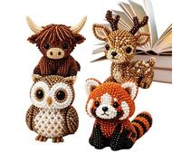 Animaux en Perles Statuette 3D DIY Décorative | Kit Créatif Perles Avec Instructions Pour Passionnés Filles Garçons Adultes Fête D'Anniversaire Décoration De Table