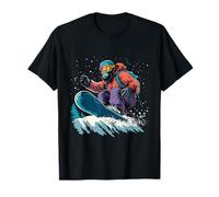 Animaux en snowboard- Gorilla on a Snowboard Snowboarding T-Shirt