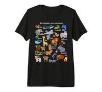Animaux espagnols Alphabet A-Z ABC de la Faune T-Shirt Haut de Gamme