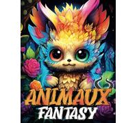 animaux fantasy coloriage: Livre de Coloriage avec des Petits animaux et monstres fantastiques