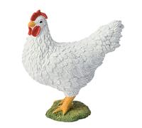 Animaux Figurine Poule Blanche - 5 Cm