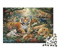 Animaux forêt Puzzle 1000 Pièces avec Clic Parfait, Puzzle Adulte Ultra Difficult Puzzle pour Un Jeu De Puzzle De Fête, pour Les Amateurs D'énigmes 52x38cm/1000pcs