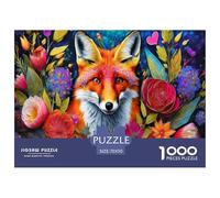 Animaux-Fox Puzzle 1000 Pièces Adultes Enfants intéressant Puzzles 1000 Pièces Jeux D'adresse Cadeau 70x50cm/1000pcs