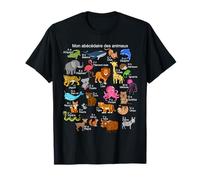 Animaux français Alphabet A-Z ABC de la faune T-Shirt