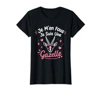 Animaux Gazelle Mignonne Je m'en Fous Je suis Une Gazelle T-Shirt