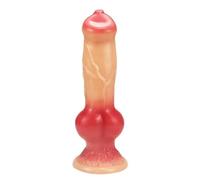 Animaux géants Dildo réaliste gros noeud chien Dildo vagin stimualtor G - point Massager pénis avec ventouse femelle masturbation (18cm)