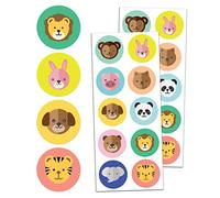 Animaux Gommettes Autocollants 40mm - 20 Feuilles, 200 Pièces