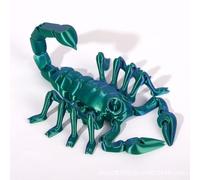 Animaux Imprimés 3D Jouet Imprimé 3D Scorpion Articulé pour Soulagement du Stress Bureau Maison Décoration de Bureau Exécutif Jouets-Blue Green||20cm/7.9in