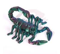 Animaux Imprimés 3D Jouet Imprimé 3D Scorpion Articulé pour Soulagement du Stress Bureau Maison Décoration de Bureau Exécutif Jouets-Red Green Blue||15cm/5.9in