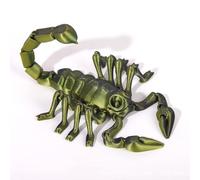 Animaux Imprimés 3D Jouet Imprimé 3D Scorpion Articulé pour Soulagement du Stress Bureau Maison Décoration de Bureau Exécutif Jouets-Black Gold||15cm/5.9in
