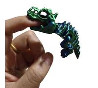 Animaux Imprimés en 3D Jouet Squelette de Dinosaure Mordeur de Doigt 8cm / 3,1in pour Soulagement du Stress Bureau à Domicile Décoration Décompression-Blue Green