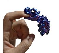 Animaux Imprimés en 3D Jouet Squelette de Dinosaure Mordeur de Doigt 8cm / 3,1in pour Soulagement du Stress Bureau à Domicile Décoration Décompression-Blue Red