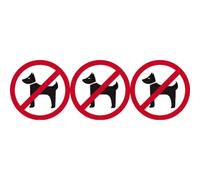 Animaux Interdits (3 Fois 10cm) - Sticker/Autocollant