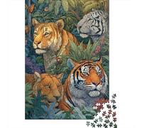 Animaux, Jeux de Puzzle du Monde Animal, adaptés aux Filles et aux garçons, très intéressants et Difficiles, 300 pièces (40 x 28 cm)
