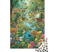 Animaux Jeux du Monde Animal pour Toute la Famille Idées Cadeaux pour Hommes et Femmes Unique 1000 pièces (75 x 50 cm)