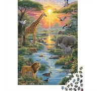 Animaux Jeux du Monde Animal pour Toute la Famille Idées Cadeaux pour Hommes et Femmes Unique 1000 pièces (75 x 50 cm)