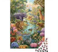 Animaux Jeux du Monde Animal pour Toute la Famille Idées Cadeaux pour Hommes et Femmes Unique 1000 pièces (75 x 50 cm)