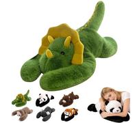 Animaux lestés pour Adultes,Weighted Plush Animals,Panda en Peluche lestée,Hugging Pillow for Anxiety Relief & Sleep Support, Cute Soft Plush Toy Pillow,Peluche lestée pour Enfants et Adultes (F,45)