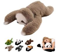 Animaux lestés pour Adultes,Weighted Plush Animals,Panda en Peluche lestée,Hugging Pillow for Anxiety Relief & Sleep Support, Cute Soft Plush Toy Pillow,Peluche lestée pour Enfants et Adultes (F,45CM)