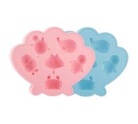 Animaux Marins Bac a Glacon, 2 Bac à Glaçons En Silicone, Parfait Pour Glace, Chocolat Et Gelée, Outil Multifonction Pour Desserts Et Congélateur, Gain De Place