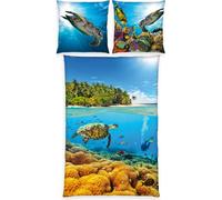 Animaux marins ensemble de literie 2pcs. 135x200 cm 100% microfibre